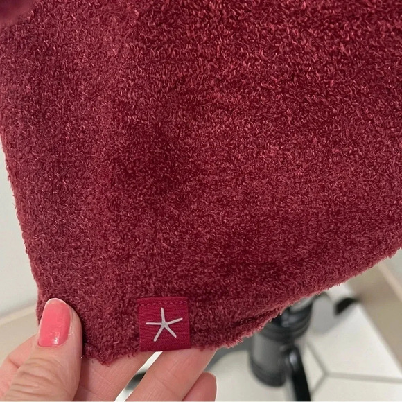 New Barefoot Dreams Cozychic Lite Long Open Front Cardigan Garnet NWT Women’s XS - Picture 6 of 13